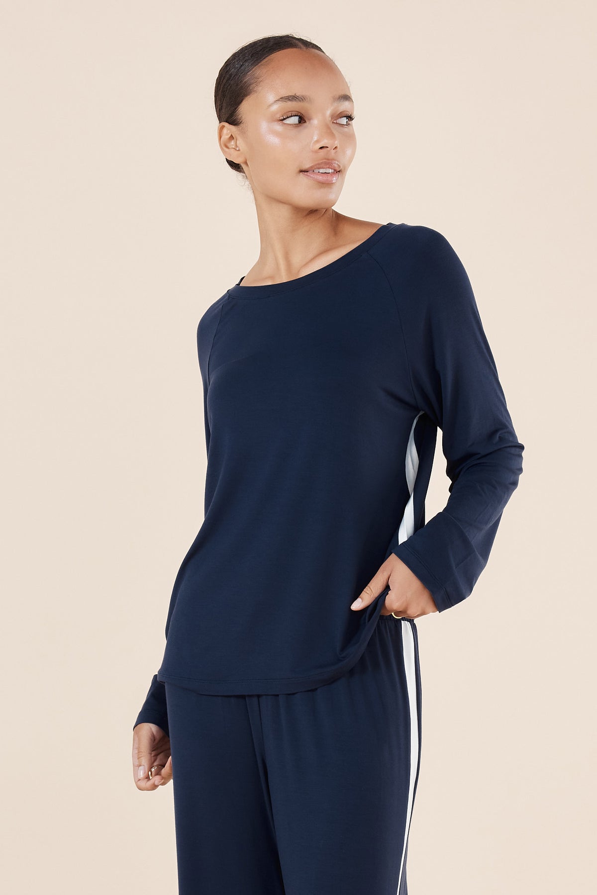 Anya Bamboo Sporty PJ Set - Gingerlilly Sleepwear