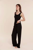 Athens Ribbed Long Pants - Gingerlilly Sleepwear