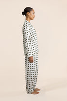 Carlotta Silky Satin Spot PJ set - Gingerlilly Sleepwear