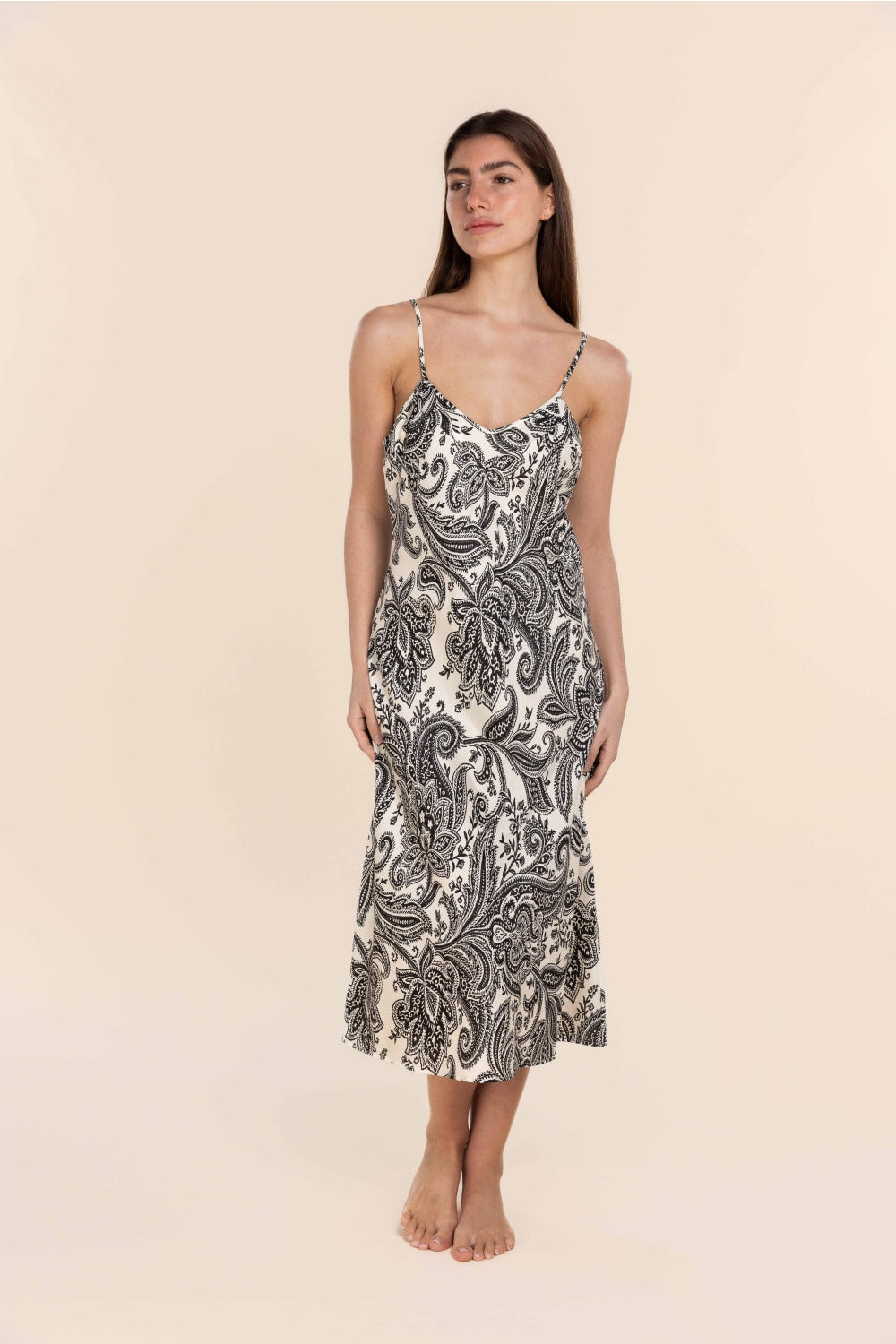 Gingerlilly Caroline Cotton Sateen Chemise - Front