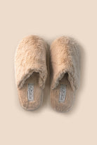 Gingerlilly Cortina Plush Fluffy Slipper Beige - Top