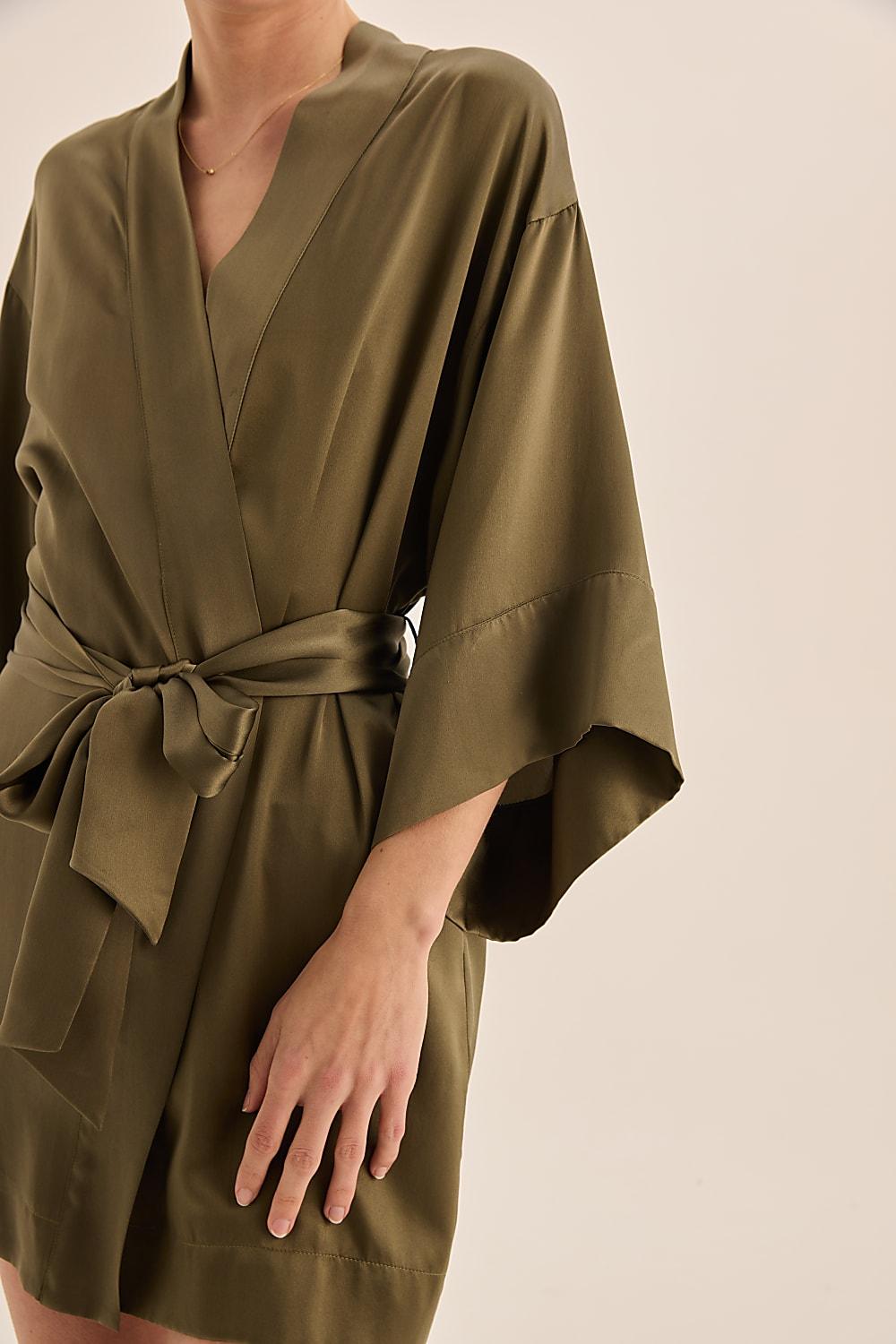 Luxurious Pure Silk Robe | Gingerlilly Sleepwear