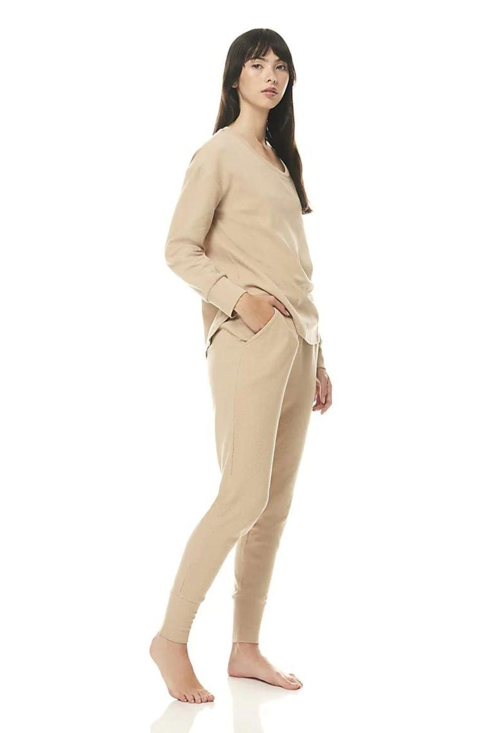 Electra Biscuit Waffle Pj - Gingerlilly Sleepwear
