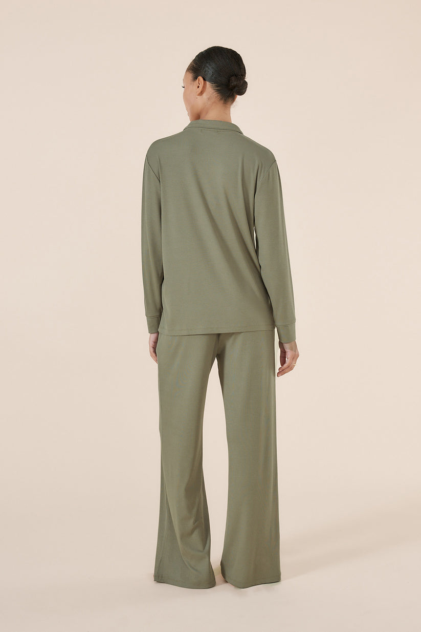 Green ribbed Lounge Set | Women's loungewear by Gingerlilly ...