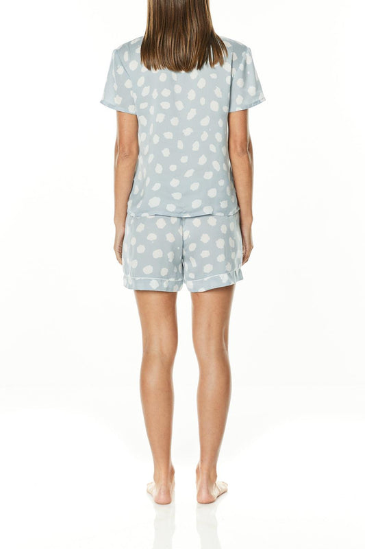 Evita Blue PJ Short Set - Gingerlilly Sleepwear