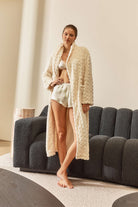 Gabriella Plush Long Robe - Gingerlilly Sleepwear