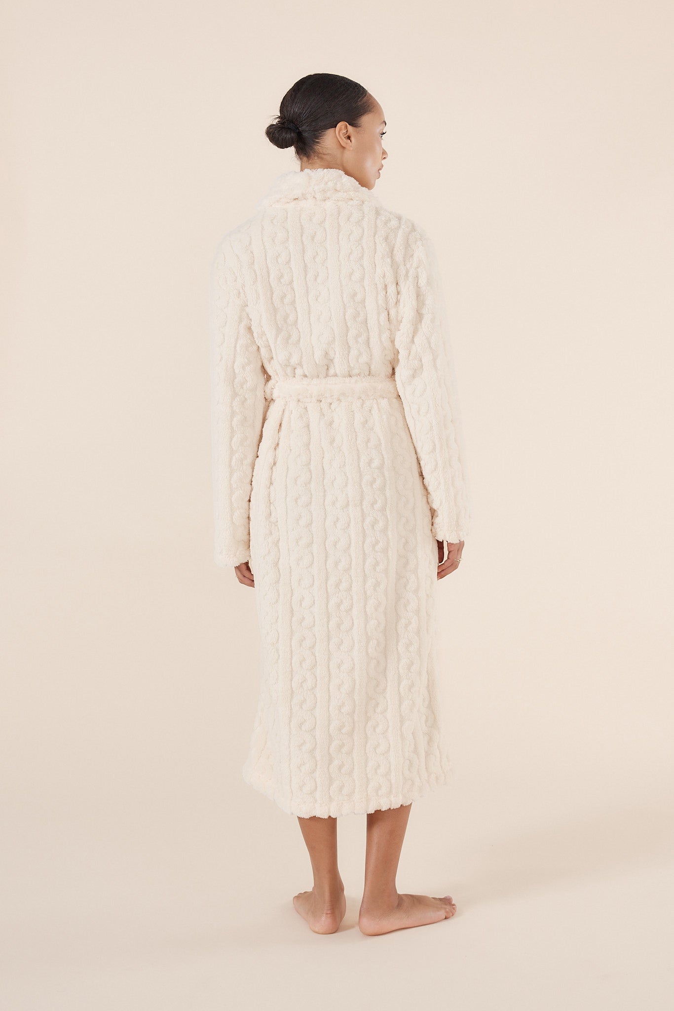 Gabriella Plush Long Robe - Gingerlilly Sleepwear