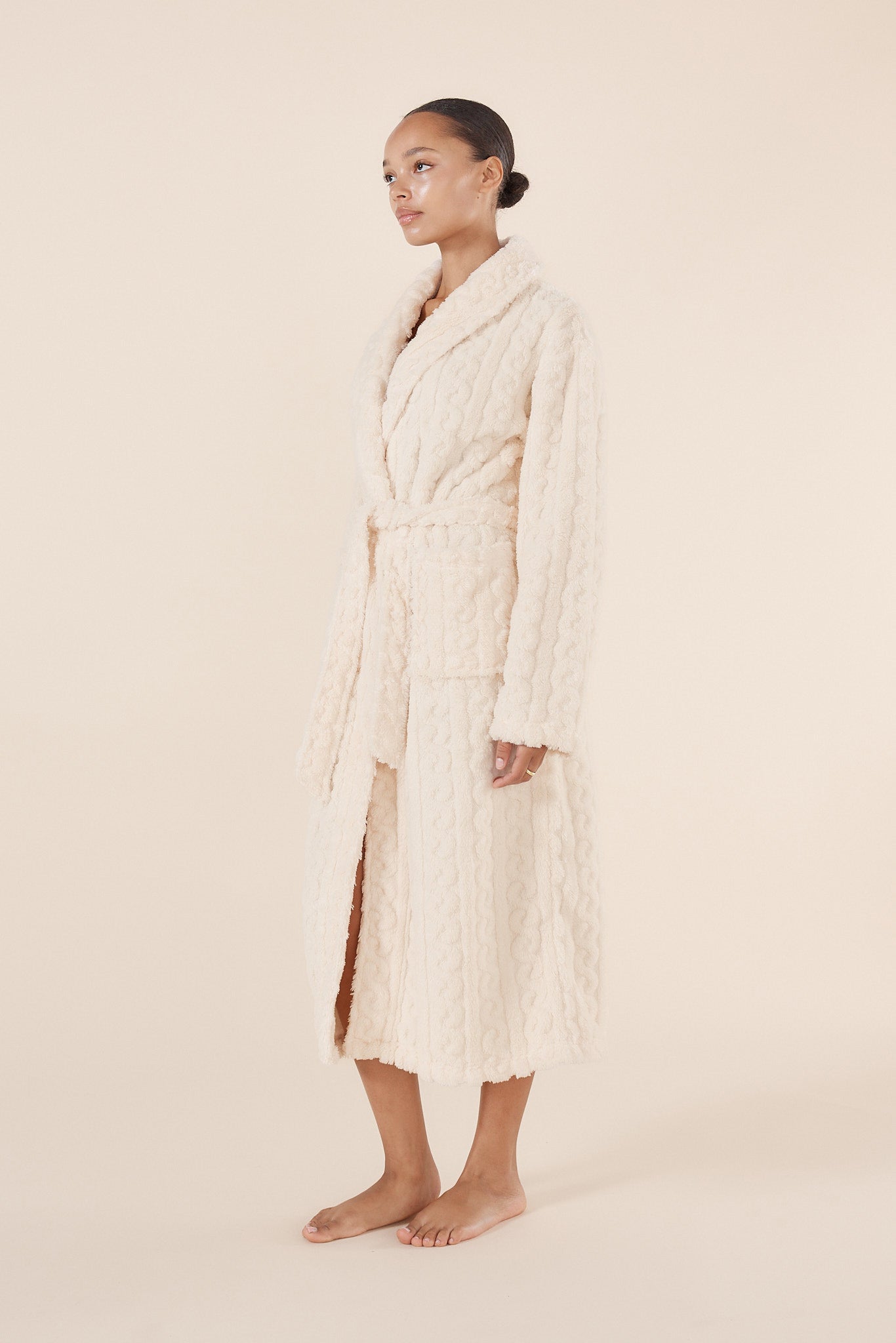 Gabriella Plush Long Robe - Gingerlilly Sleepwear