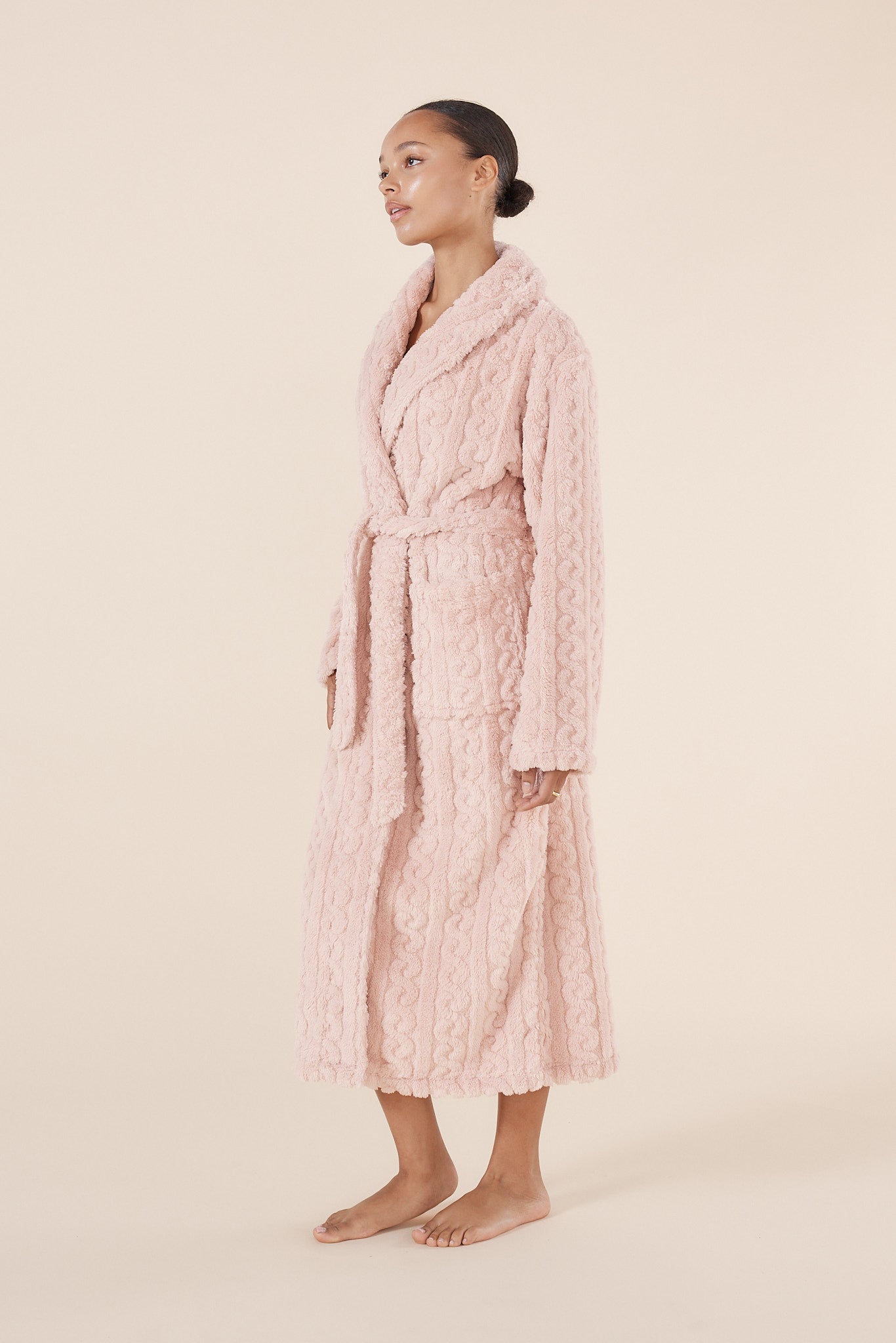 Gabriella Plush Long Robe - Gingerlilly Sleepwear