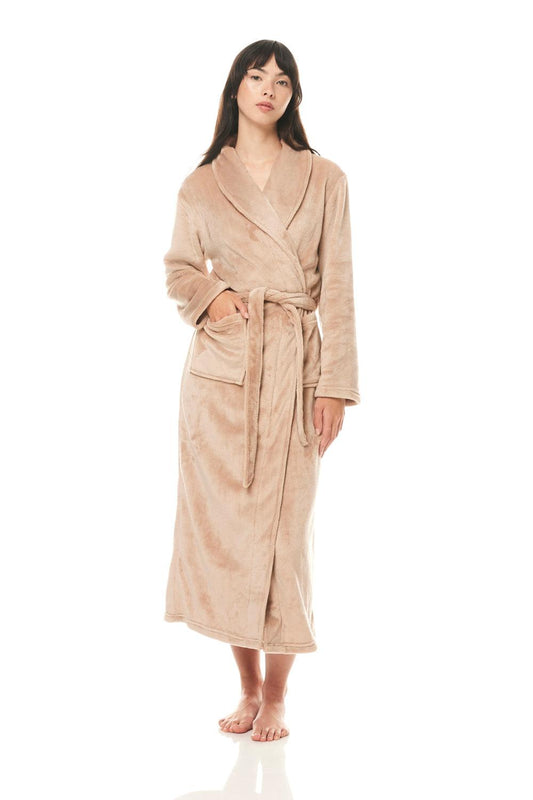 Colette Biscuit Plush Robe | Gingerlilly Sleepwear