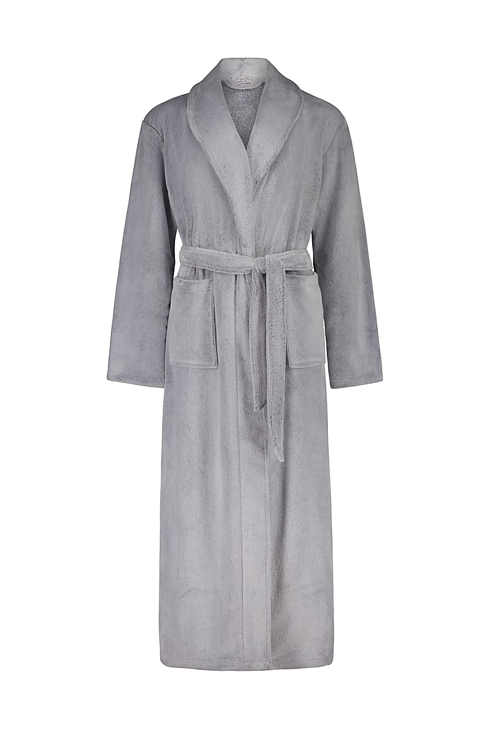 Desiré Grey Long Plush Robe