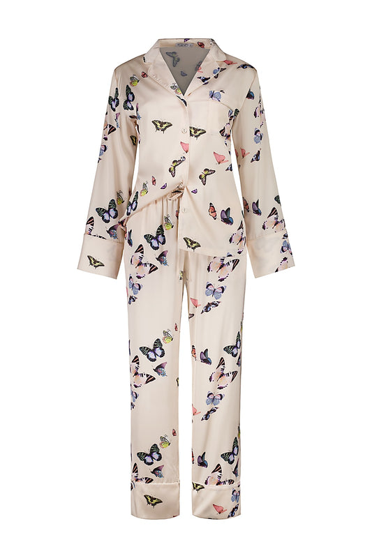 Estelle Butterfly Silky Satin Set | Gingerlilly Sleepwear