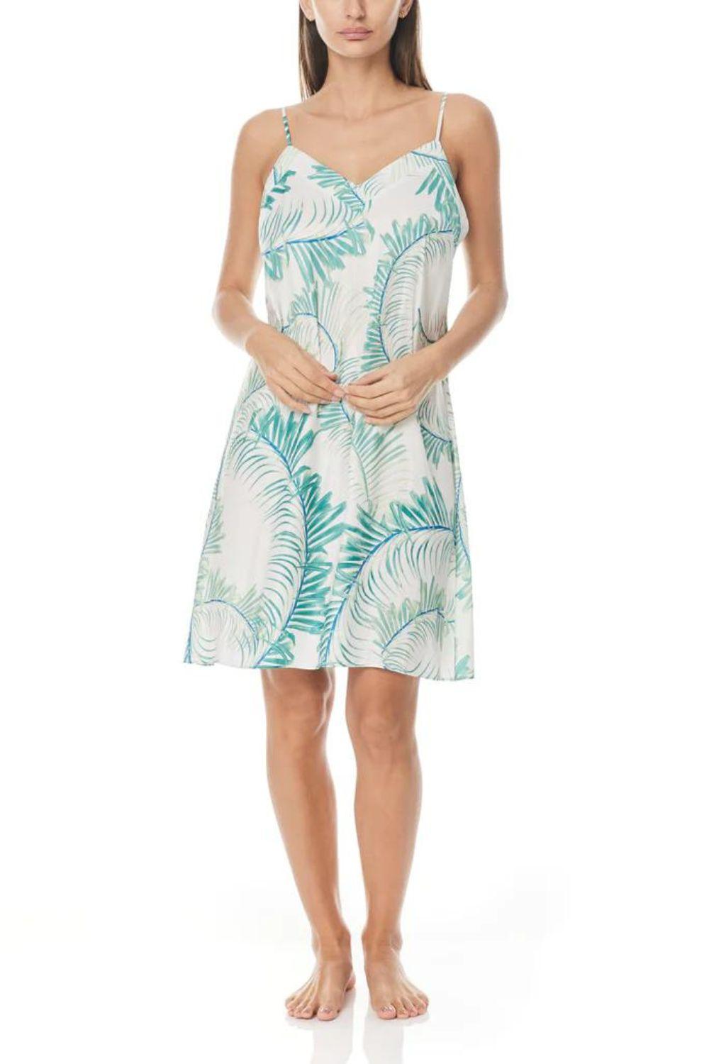 Kelly Palm Print Chemise