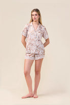 Gingerlilly Lydia Bambi Print Short Set - Brown - Front alt