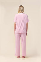 Gingerlilly Vanessa Bamboo Long Pant PJ Set - Pink - Back