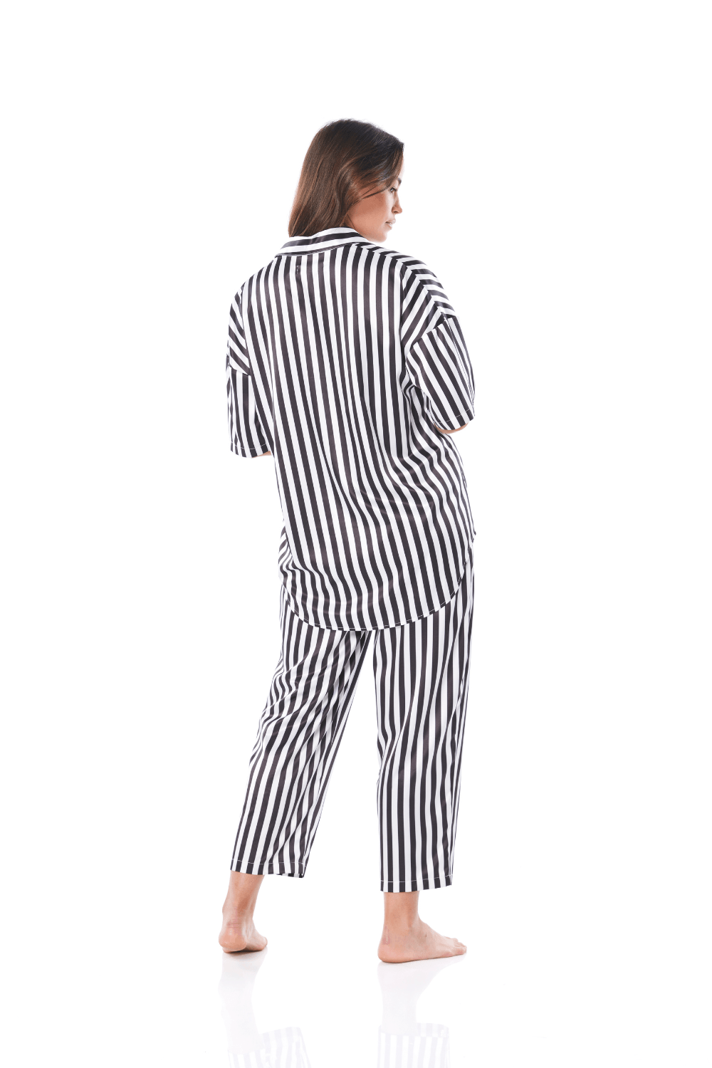 Viva Black and White Stripe PJ | Gingerlilly Sleepwear