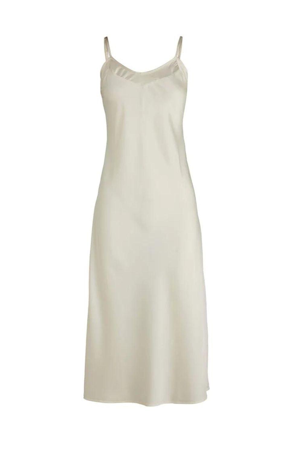 Yana Satin Ivory Slip Dress | Gingerlilly Sleepwear