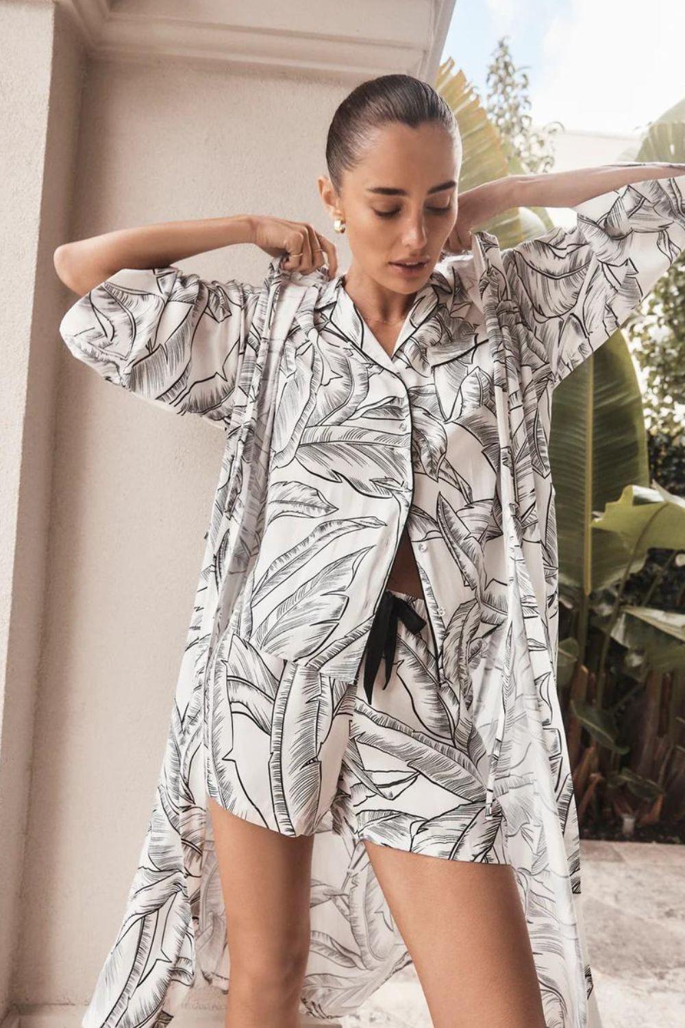 Zelda Satin Short PJ Set | Gingerlilly Sleepwear