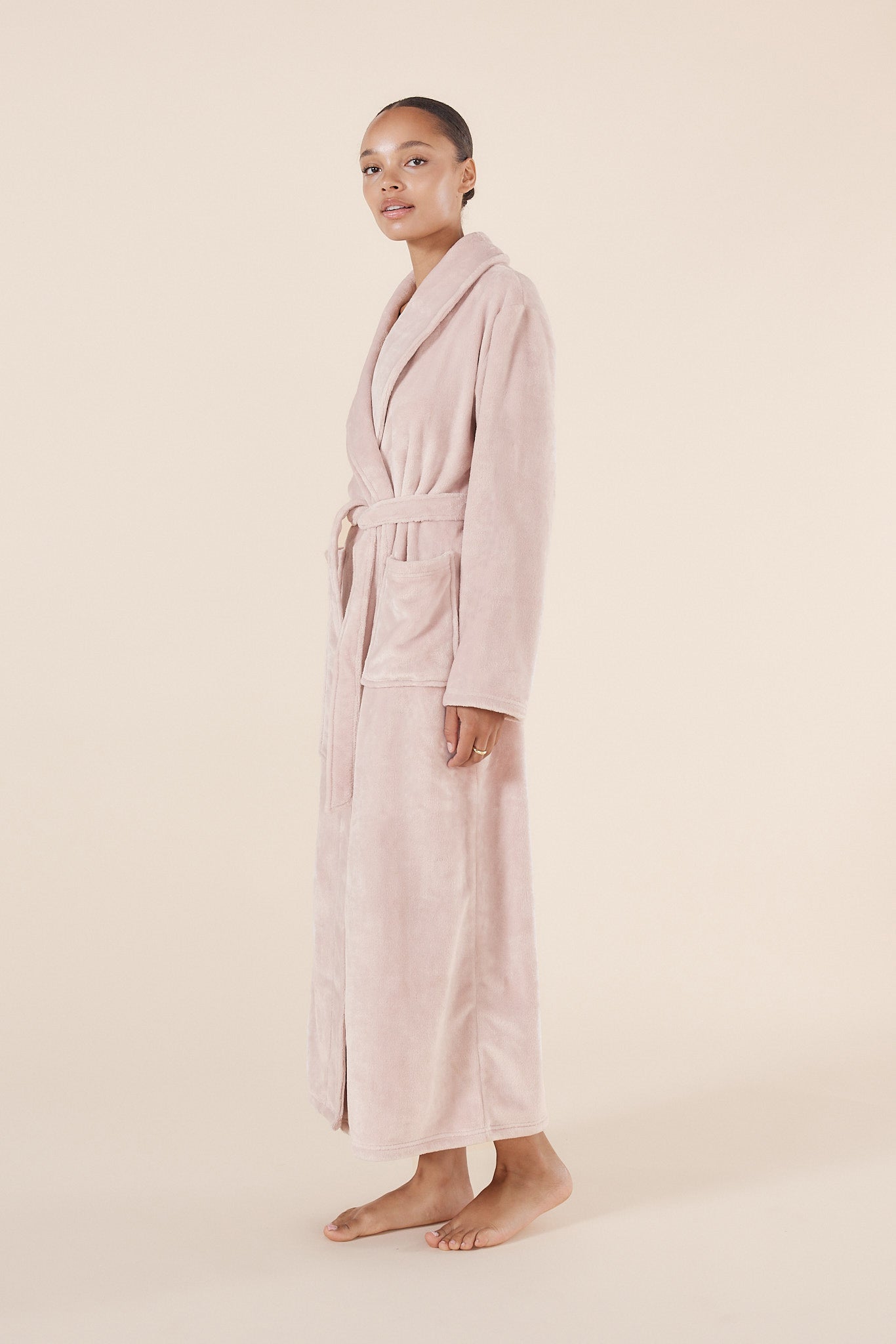 Imogin Pink Plush Robe - Gingerlilly Sleepwear