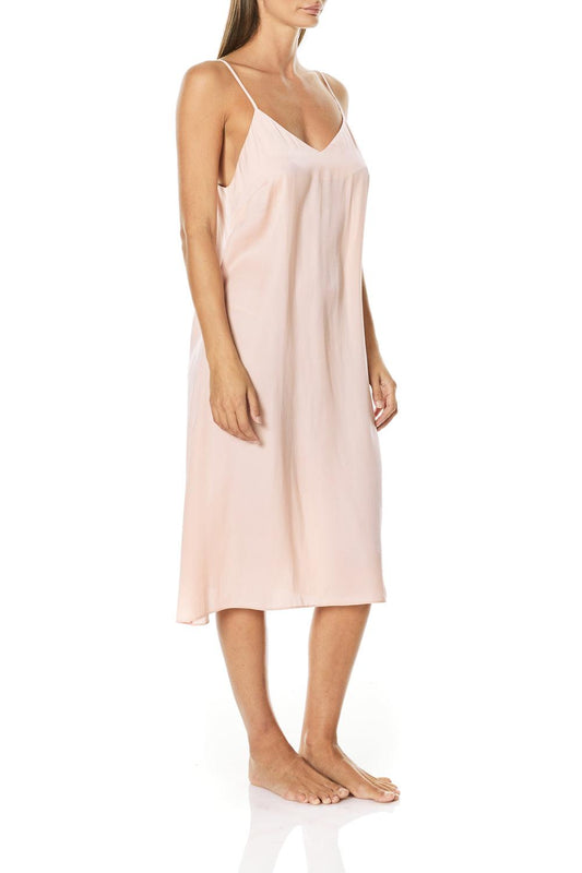 Ingrid Pink Long Nightie - Gingerlilly Sleepwear
