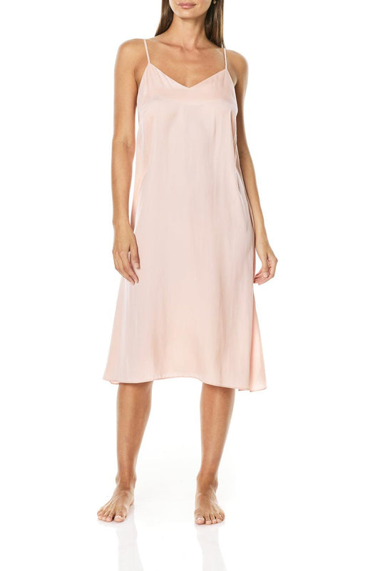 Ingrid Pink Long Nightie - Gingerlilly Sleepwear