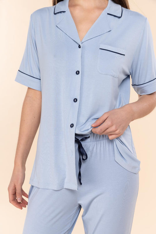 Jenna Bamboo Long PJ Set