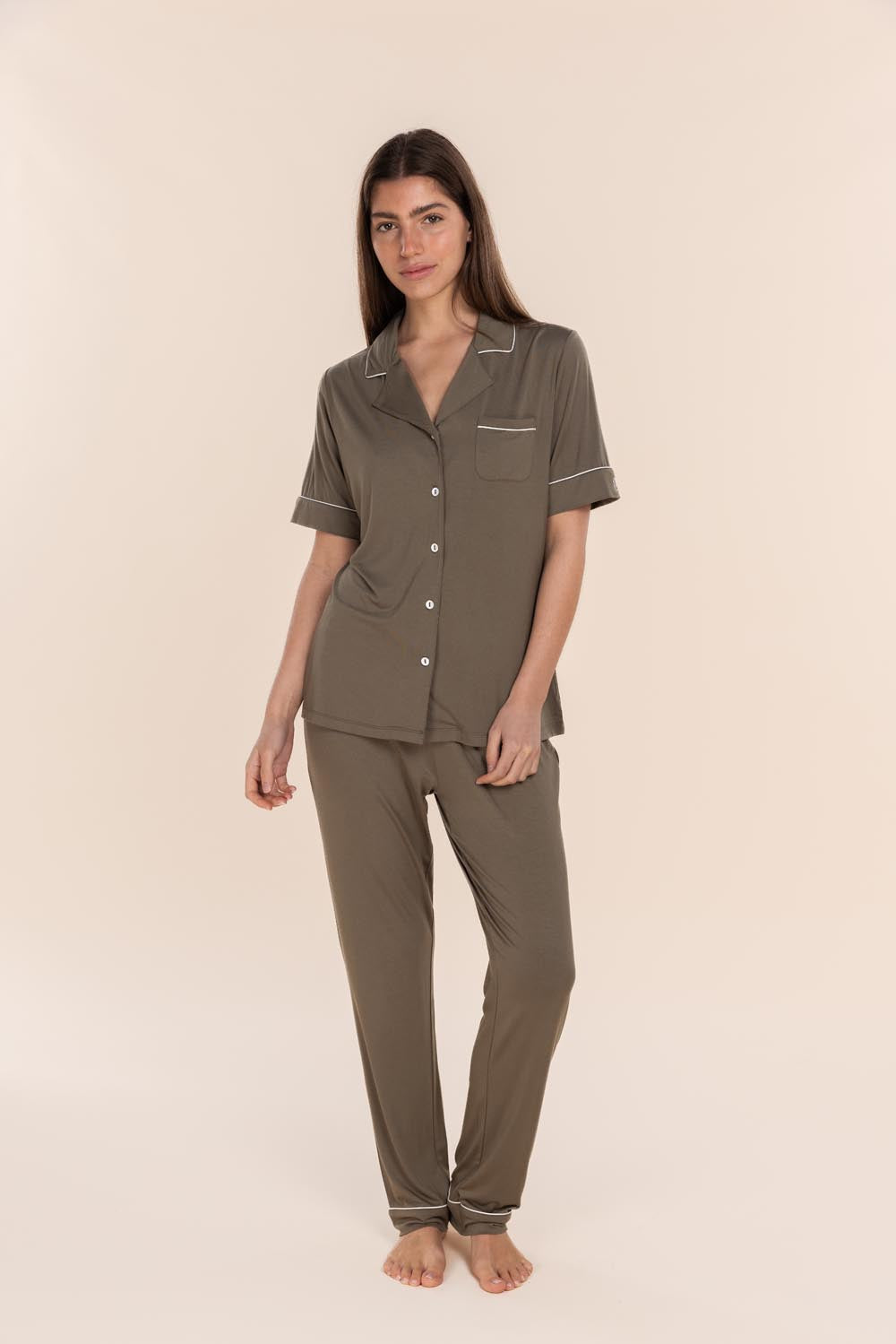Jenna Bamboo Long PJ Set