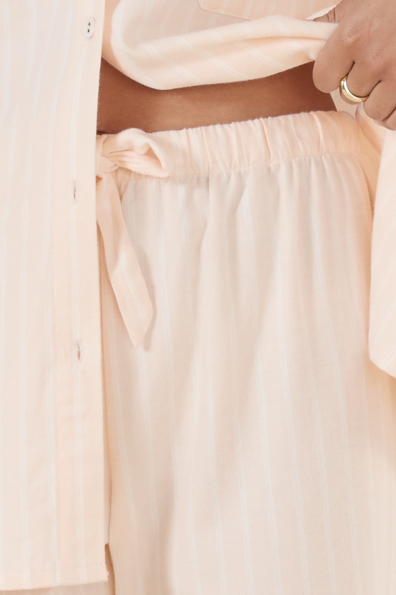 Josephine Pink Stripe Cotton PJ set - Gingerlilly Sleepwear