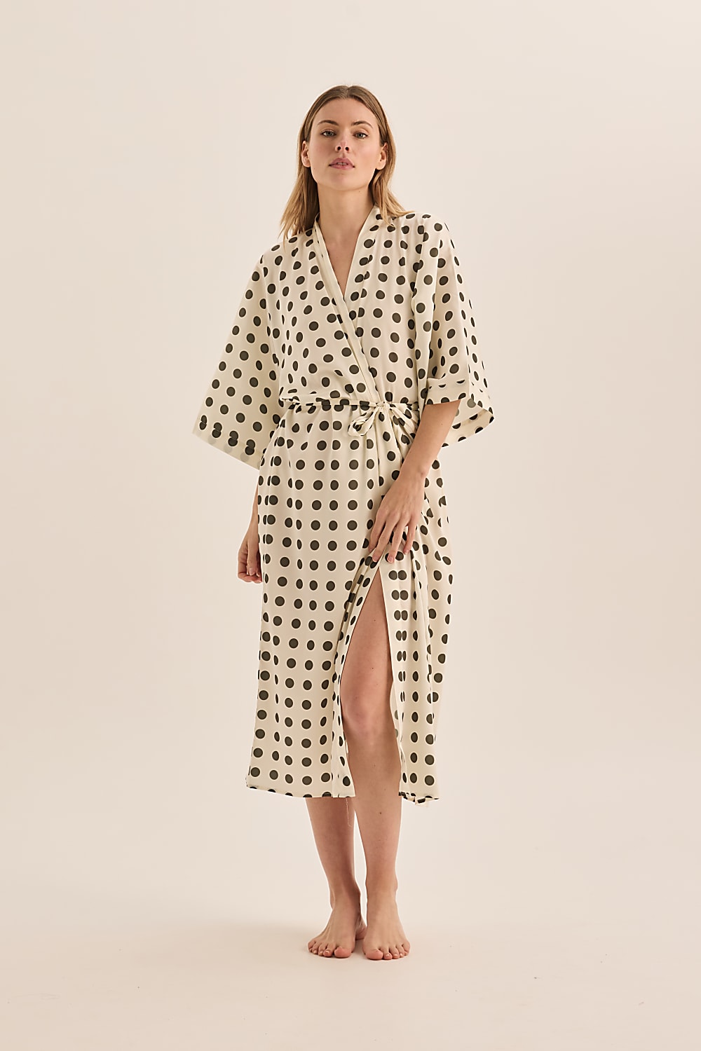On Robe Lana Olive Spot Robe | Gingerlilly Sleepwear