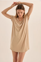 Nova Natural Bamboo Tee Nightie - Gingerlilly Sleepwear