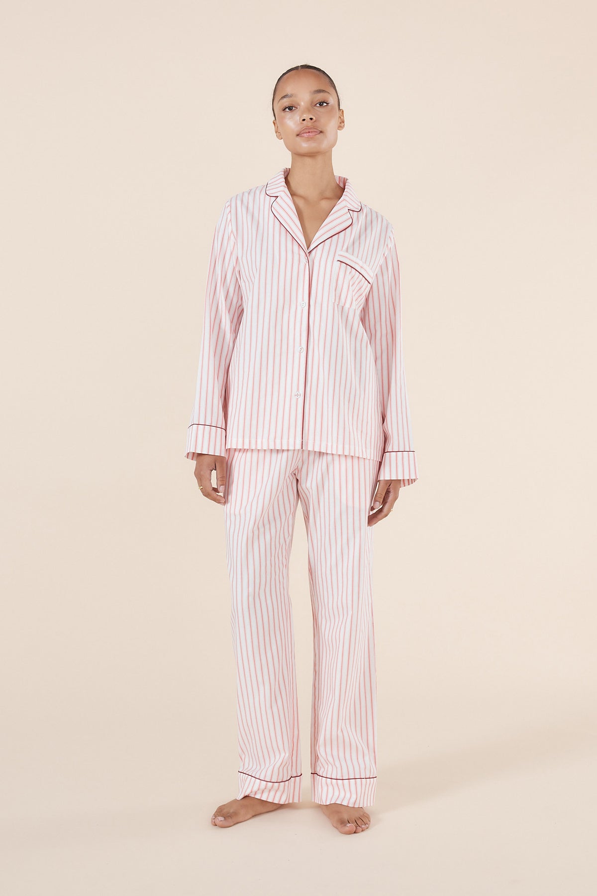 Octavia Cotton Stripe PJ set - Gingerlilly Sleepwear