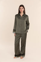Scarlett Printed Silky Satin PJ Set - Gingerlilly Sleepwear