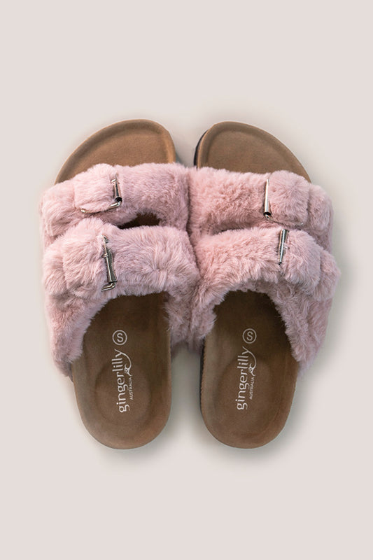Sorrento Slipper In Pink - Gingerlilly Sleepwear