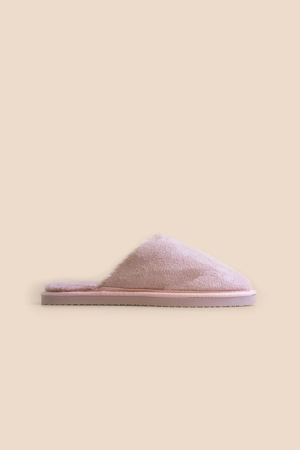 St Moritz Mock Suede Slipper Pink