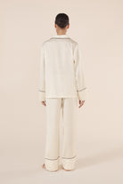 Whitney Ivory Silky Satin Set - Gingerlilly Sleepwear