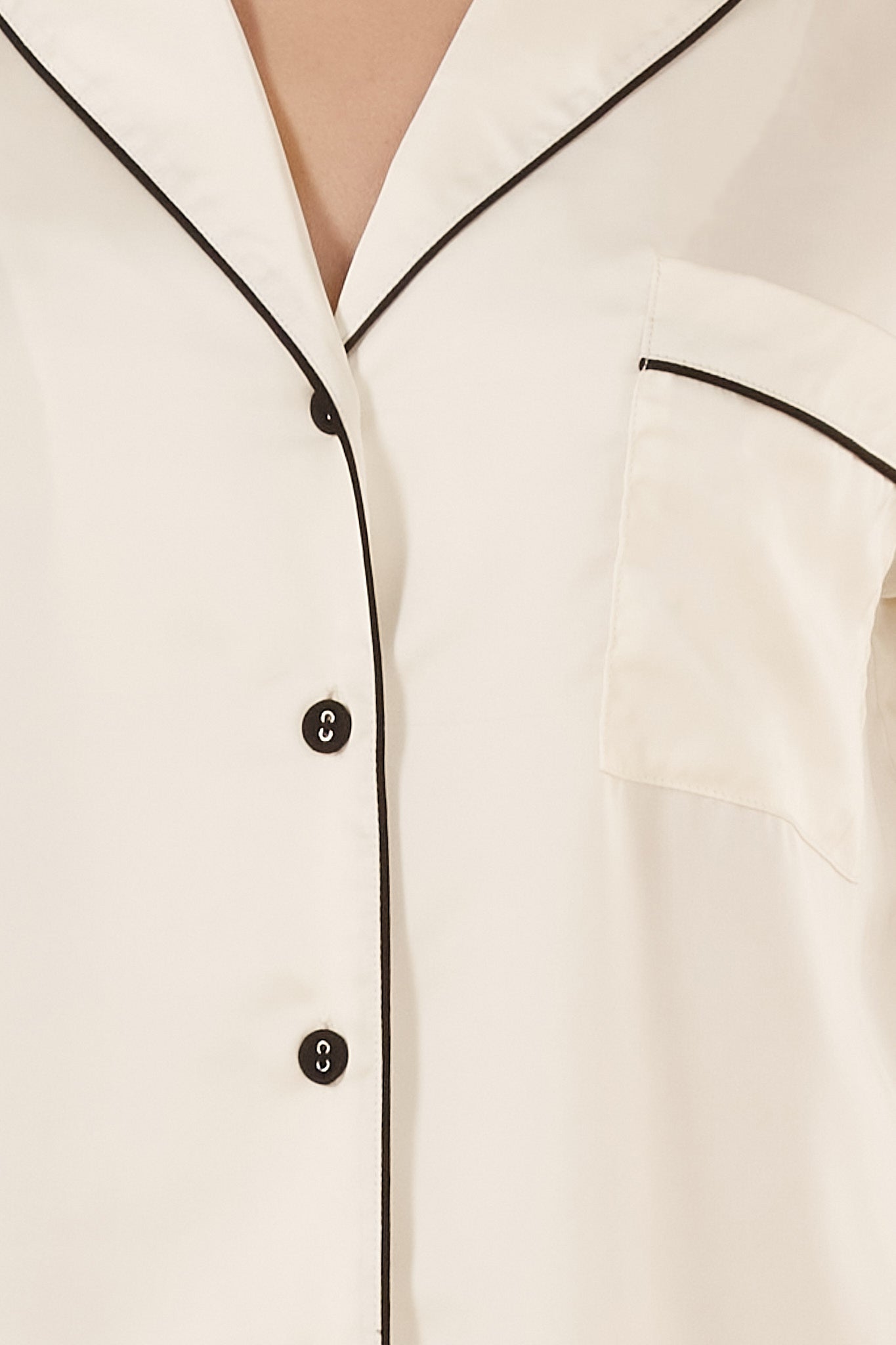 Whitney Ivory Silky Satin Set - Gingerlilly Sleepwear